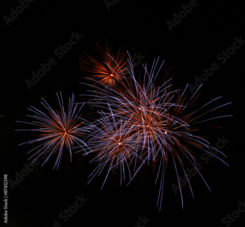 purple firework abstract background  happy new year