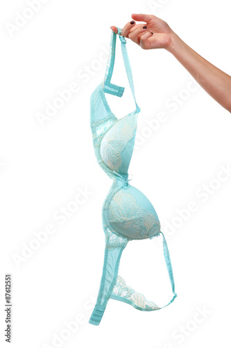 lingerie in hand