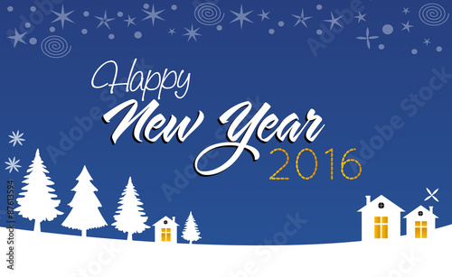 Happy New Year 2016 banner EPS