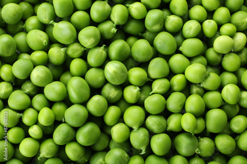 Heap of fresh green peas close up © Africa Studio