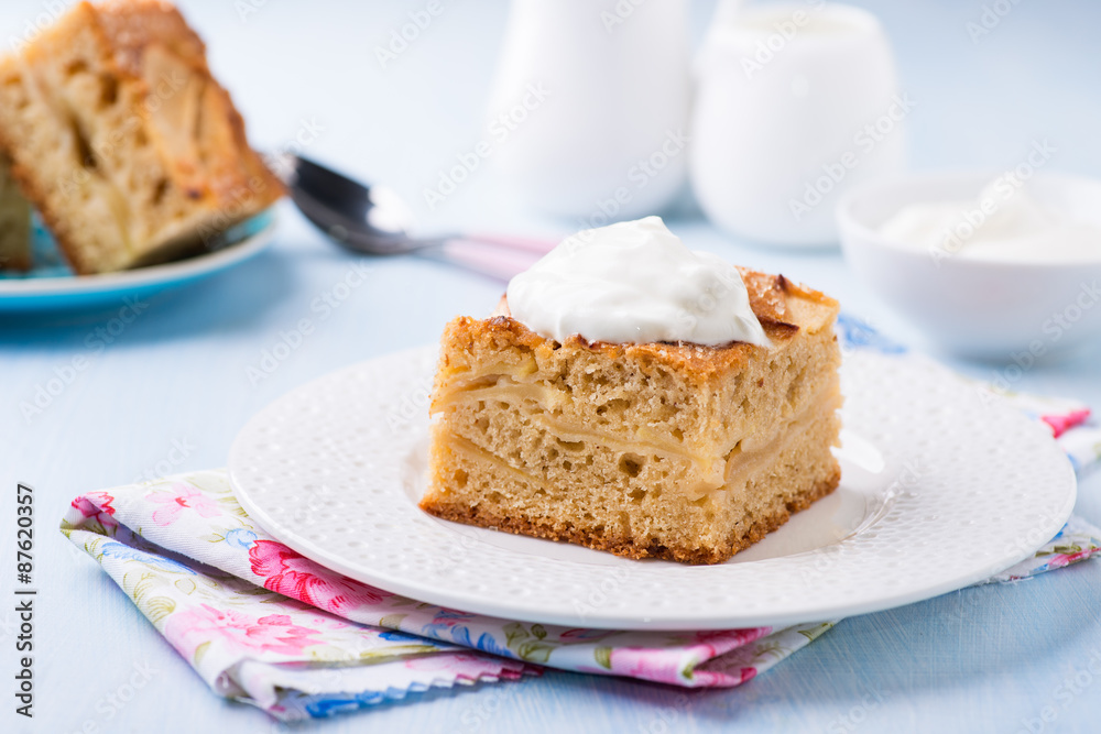 Homemade apple cake