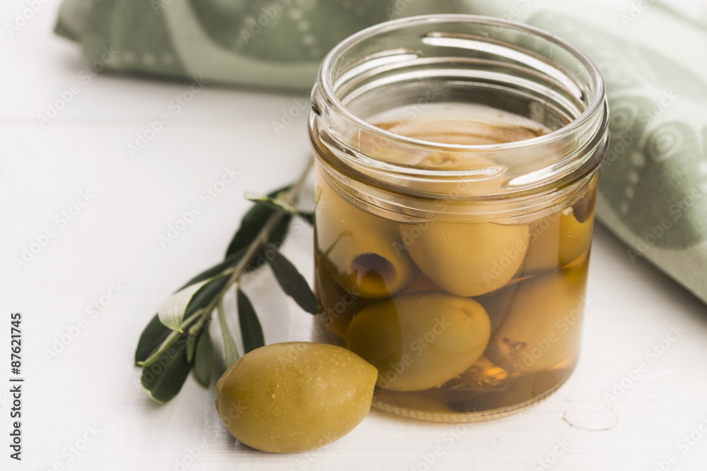 pickled olives and olive tree branch pickled olives and olive tree branch