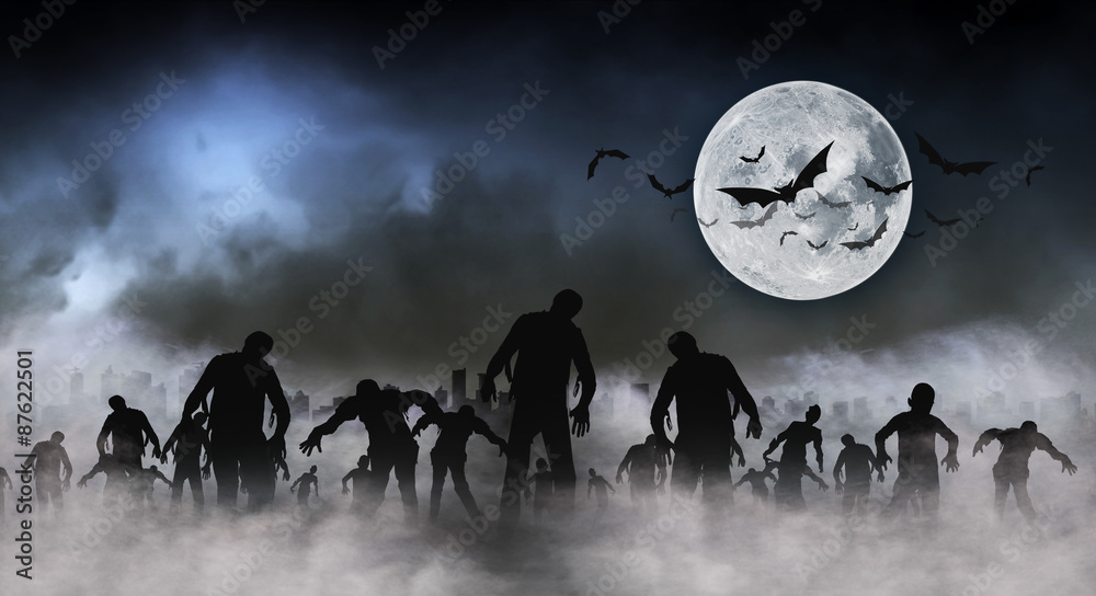 Fototapeta premium halloween festival illustration and background