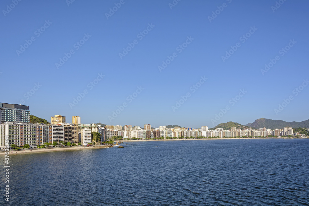 Icarai Beach, central region of the city of Niteroi in Rio de Janeiro