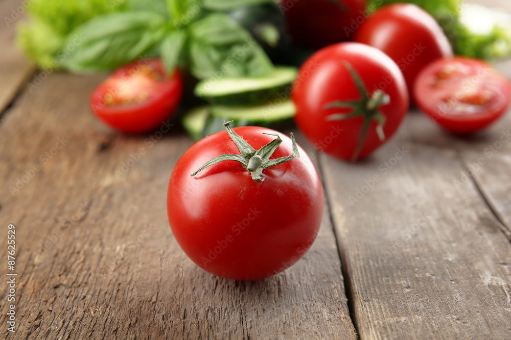 Fresh vegetables on wooden background Fresh vegetables on wooden background