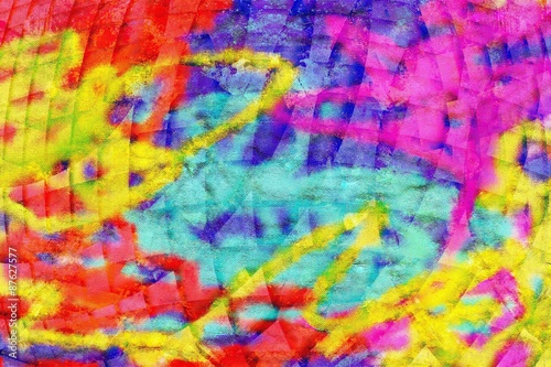 Abstract Painting with beautiful colors © PRB ARTS