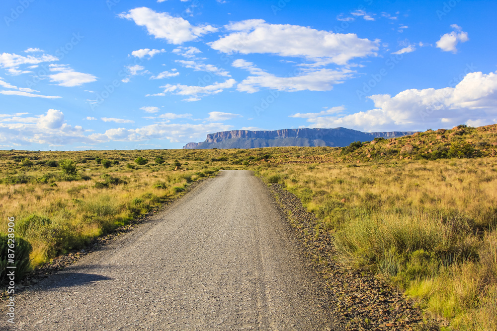 African dirt road