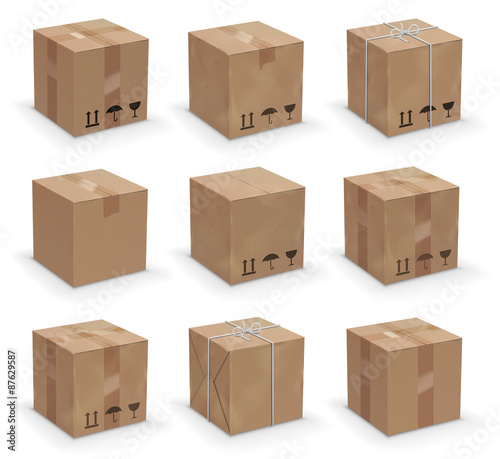 different boxes