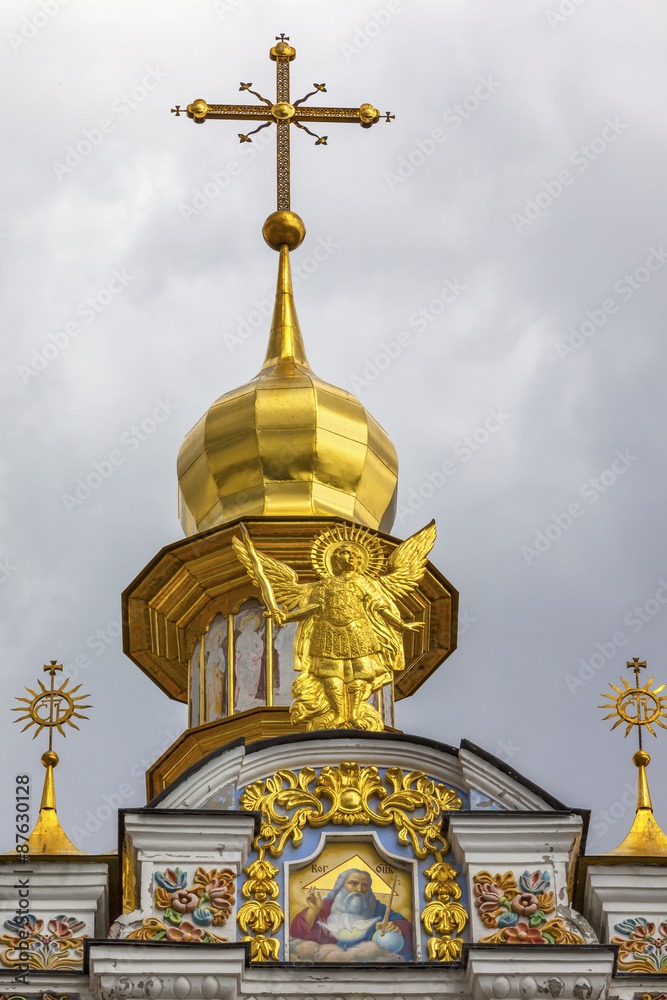 Saint Michael Monastery Cathedral Spires Kiev Ukraine