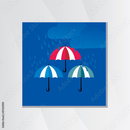 monsoon season concept vector illustration 