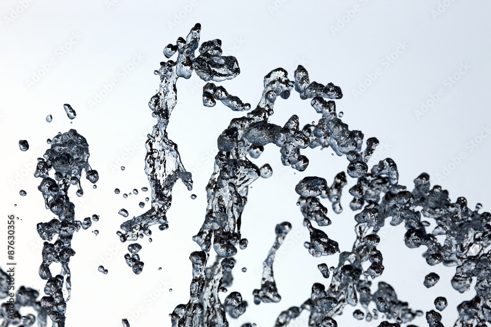 Obraz premium drops of the fountain in the sky