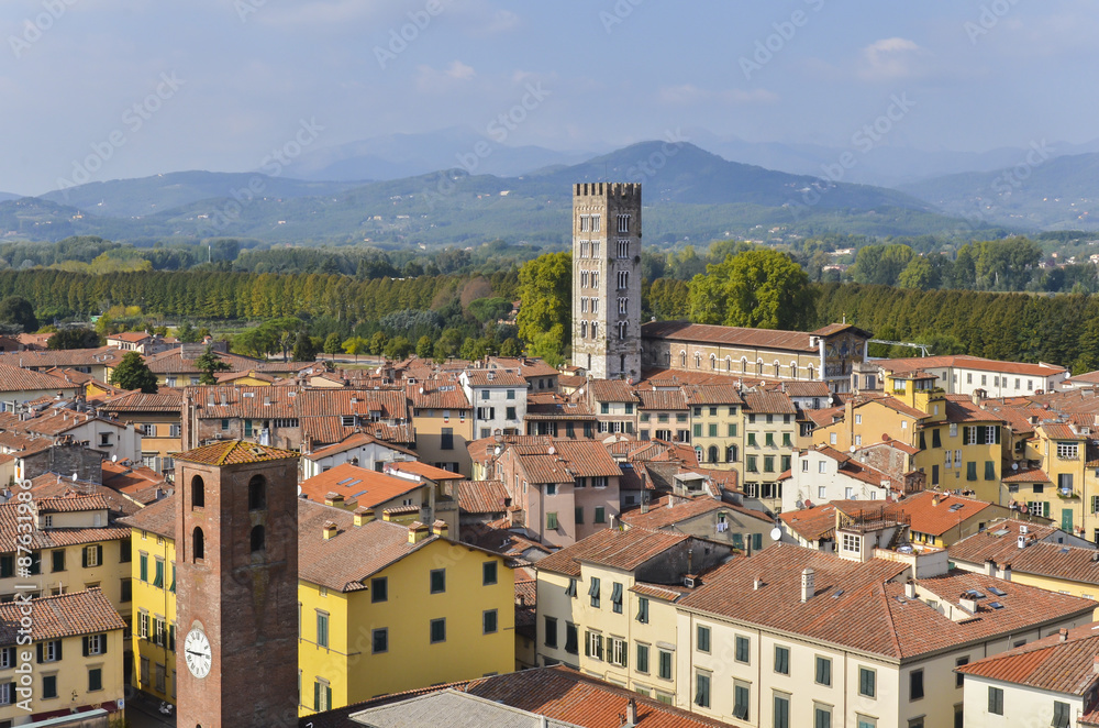 Lucca,  Tuscany, Central Italy view