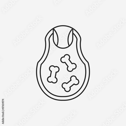 bibs line icon