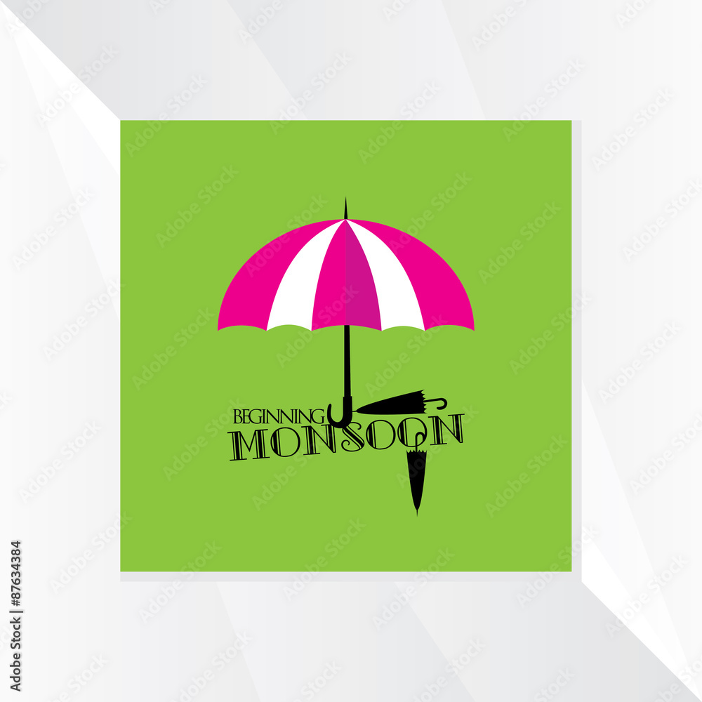 monsoon season concept vector illustration monsoon season concept vector illustration