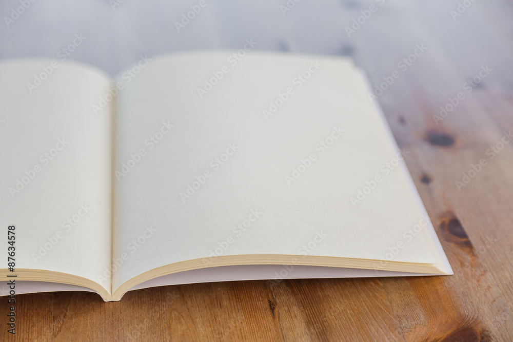Blank catalog, magazines,book mock up on wood background Blank catalog, magazines,book mock up on wood background