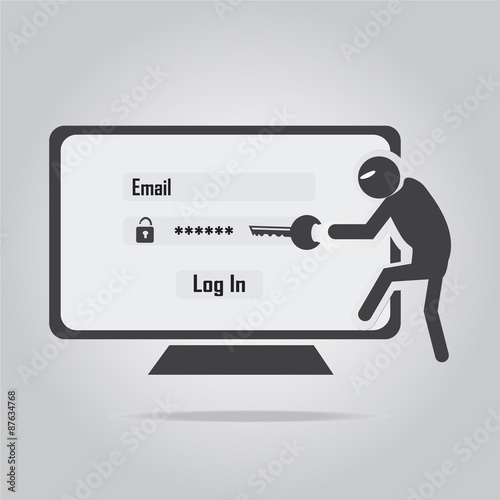 Hacker, Internet security concept