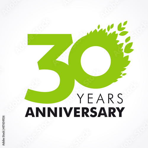 30 anniversary leaves logo