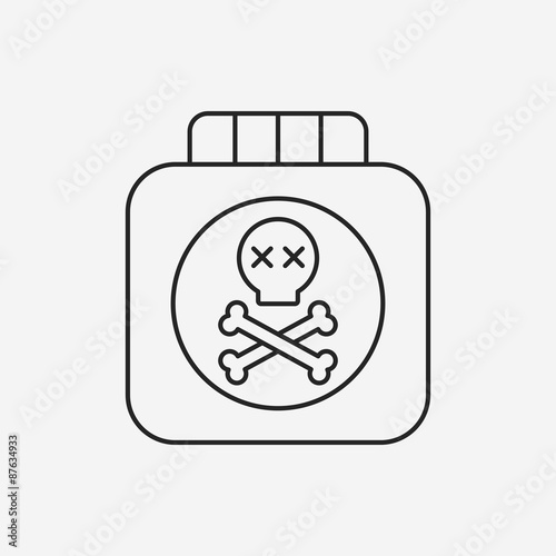 Pesticide line icon