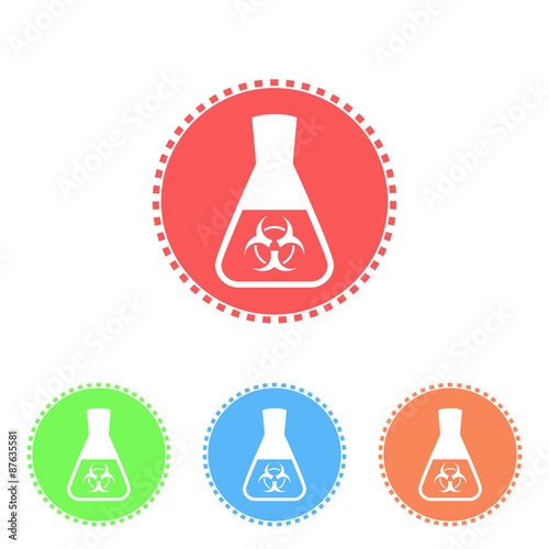 Science icon of conical flask