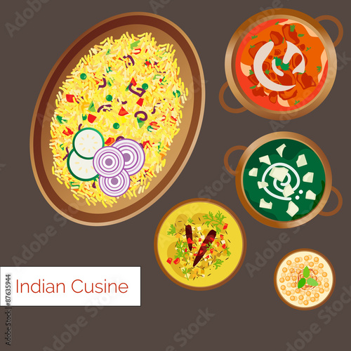 Indian Cuisine Vector