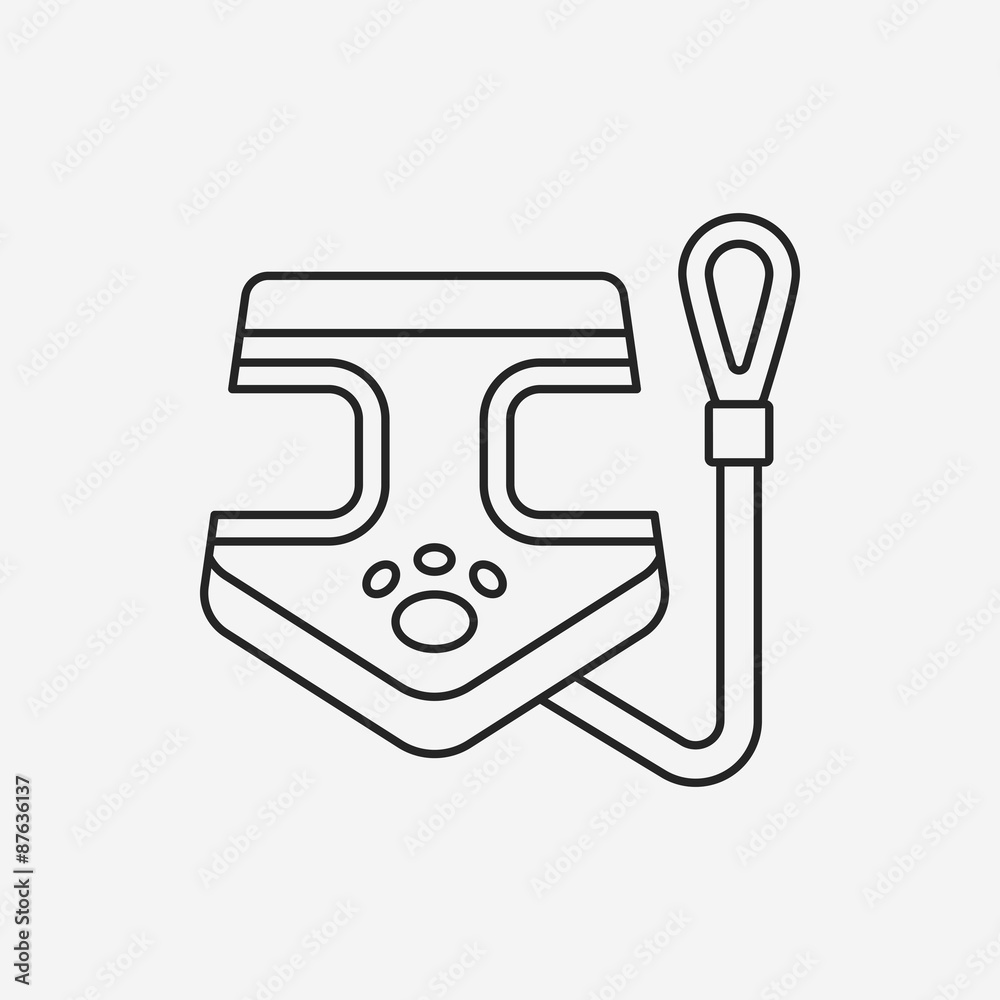 dog lead line icon dog lead line icon