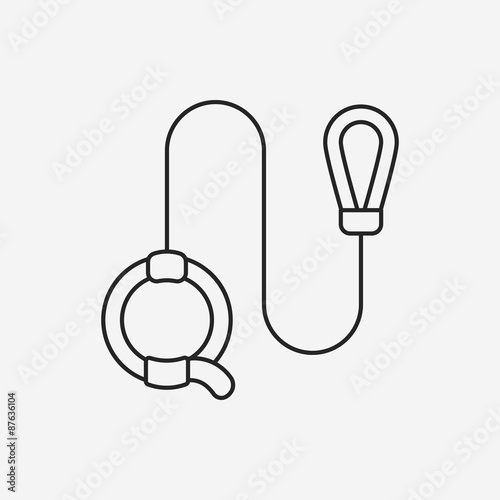 dog lead line icon