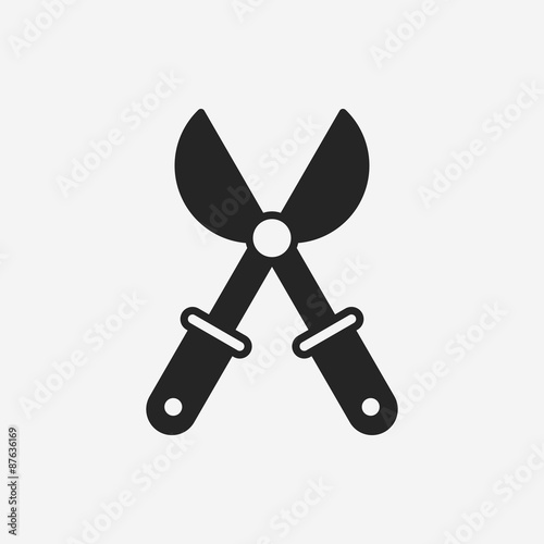 Gardening shears icon