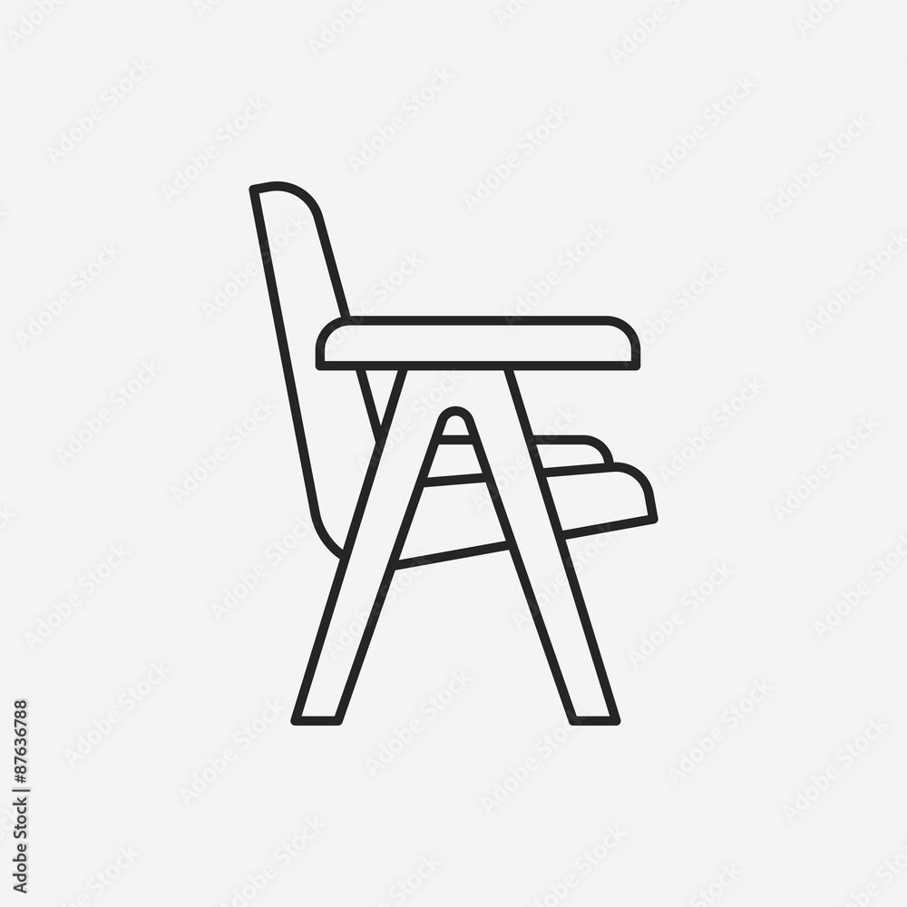 chair line icon chair line icon