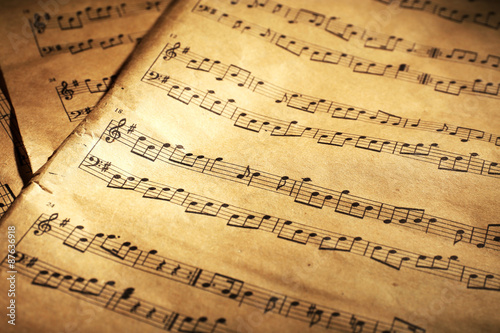 Music sheets background