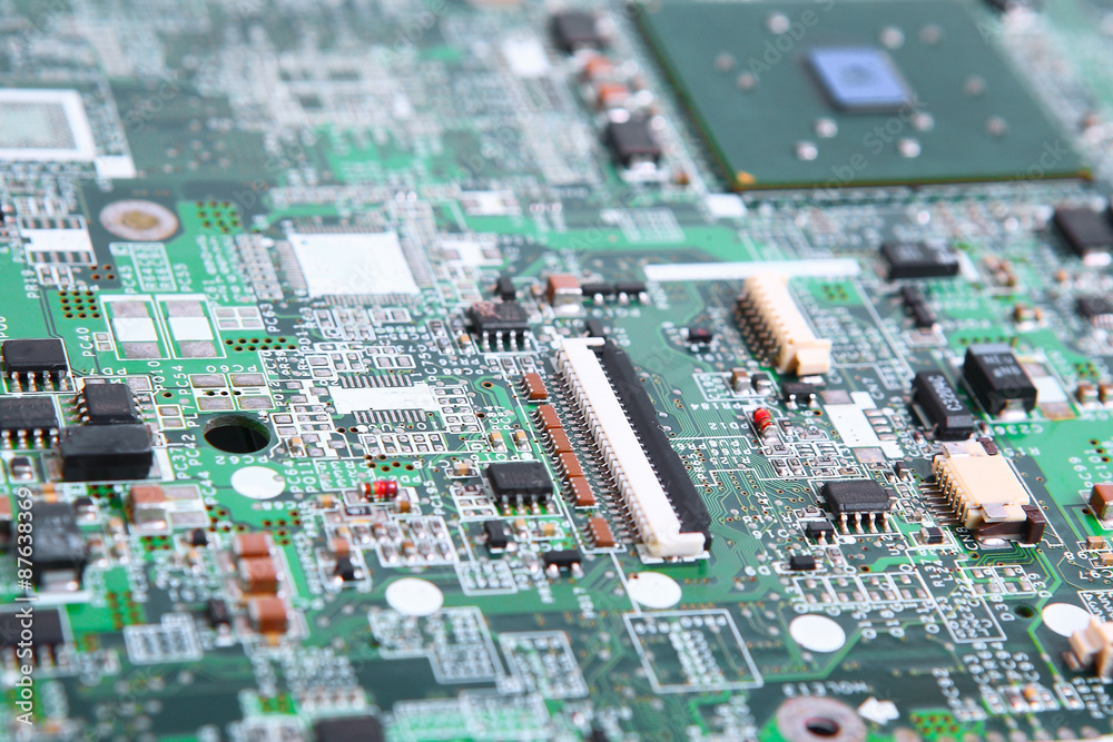 Closeup of computer micro circuit board Closeup of computer micro circuit board