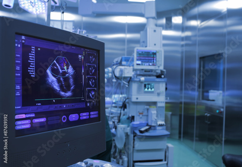Ultrasound monitoring of the heart during surgery