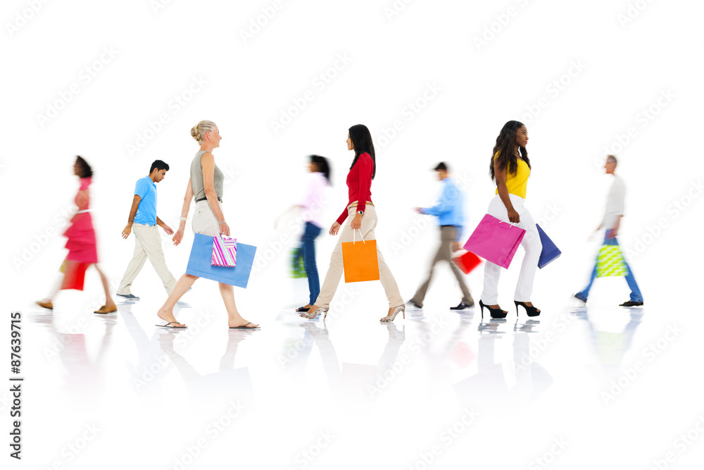 Naklejka premium Shopping Purchase Retail Customer Consumer Sale Concept