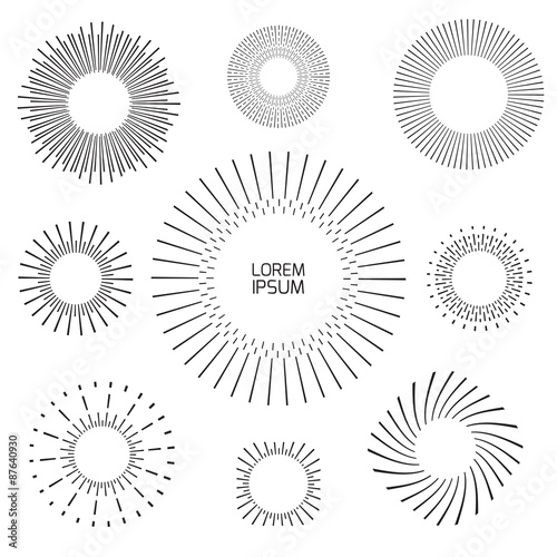 Vintage frames and design elements