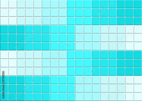 Blue tile wall