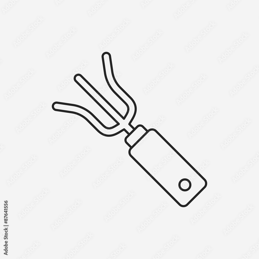 gardening shovel line icon gardening shovel line icon