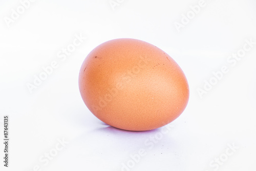 egg isolated on white background.