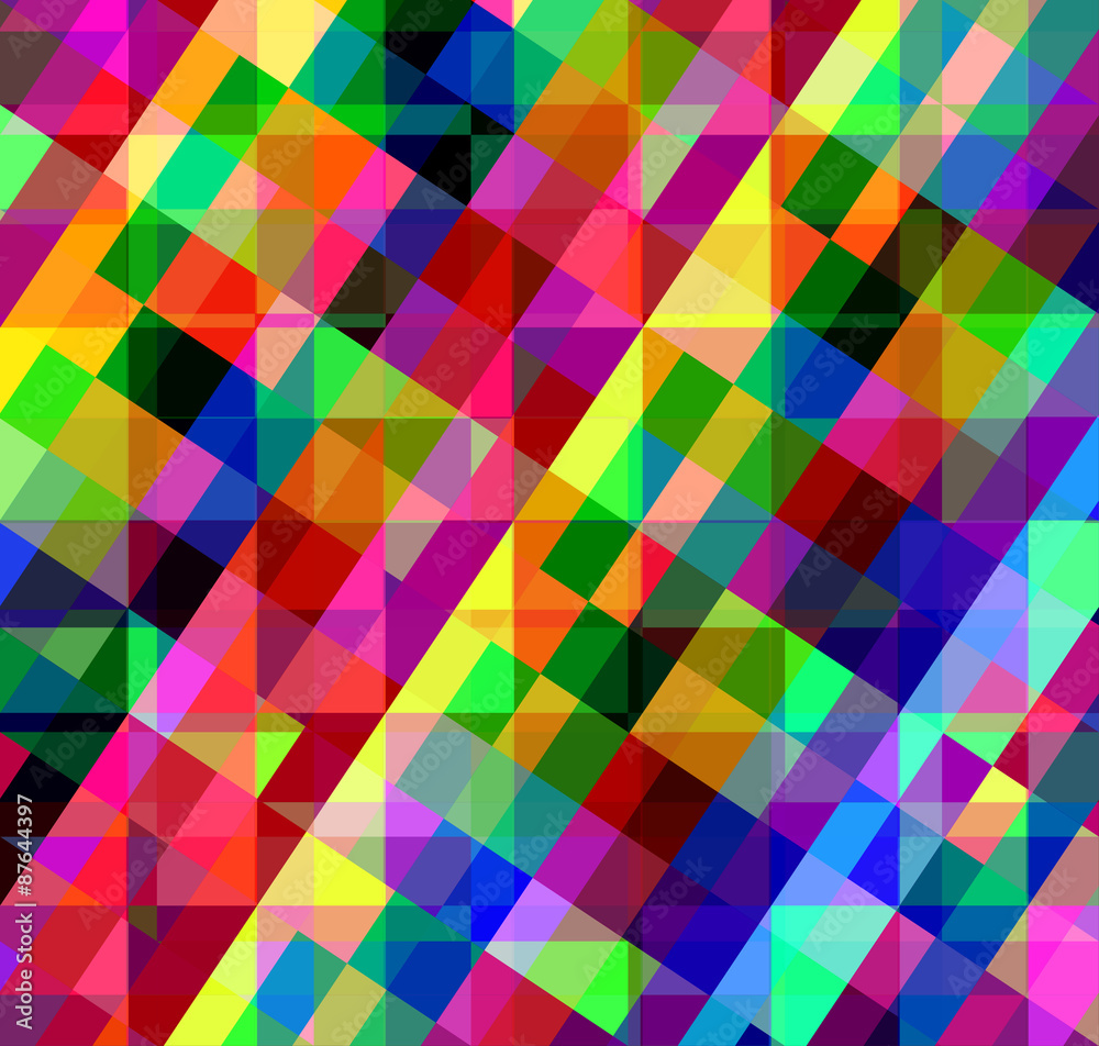 Colorful geometric abstract background from squares.  Eps 10