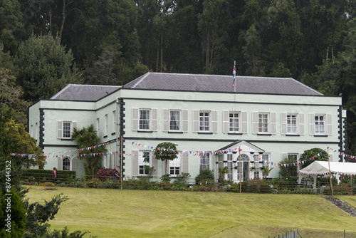 Maison du gouverneur, Tortue geante des Shechelles, Ile Sainte Helene, Saint Helena, Atlantique sud, Royaume Uni photo