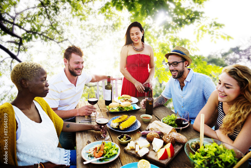 Diverse People Friends Hanging Out Party Concept