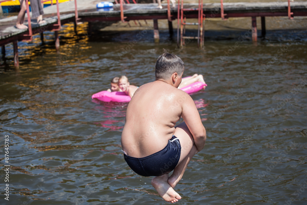 Fototapeta premium holiday fun in the water