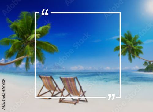 Holiday Summer Vacation Frame Pattern Concept