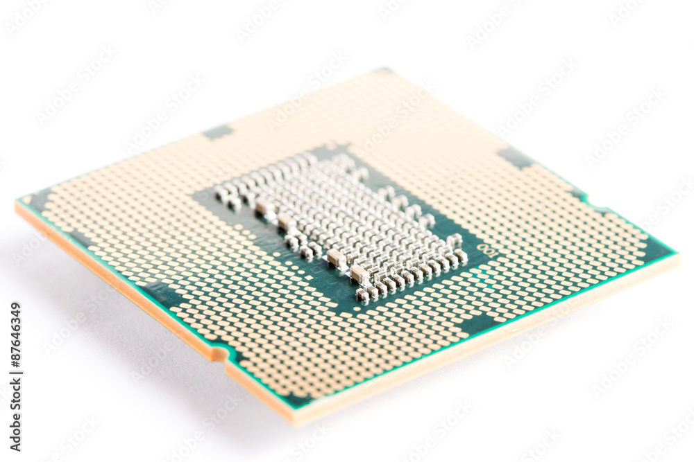 CPU (Central Processing Unit) on white background CPU (Central Processing Unit) on white background