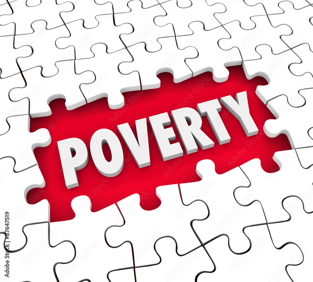 Poverty Puzzle Hole Poor Living Conditions Hunger Puzzle Pieces Poverty Puzzle Hole Poor Living Conditions Hunger Puzzle Pieces