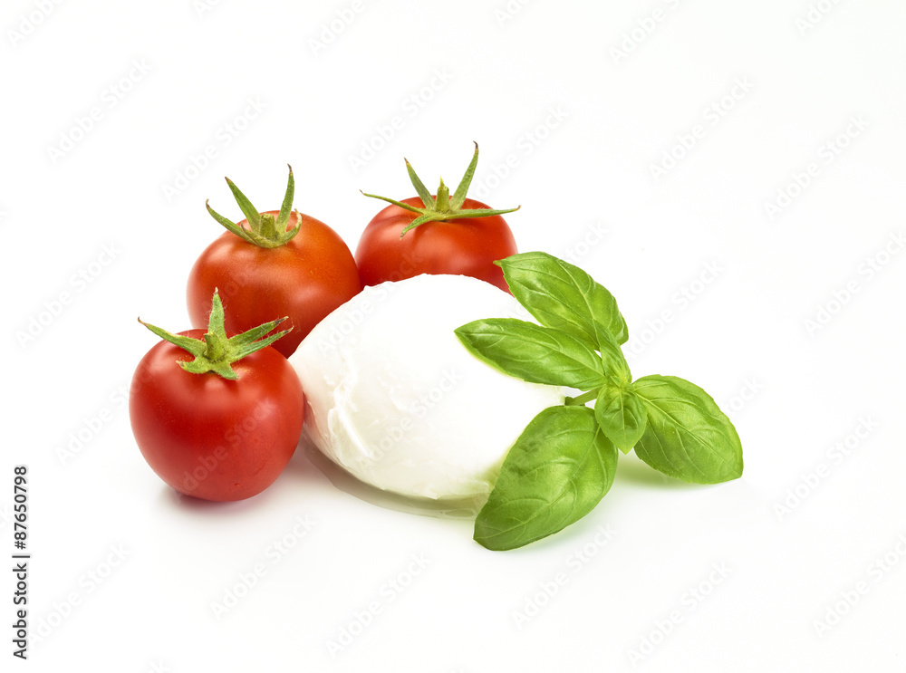 Mozarella mit Tomaten und Basilikum Mozarella mit Tomaten und Basilikum