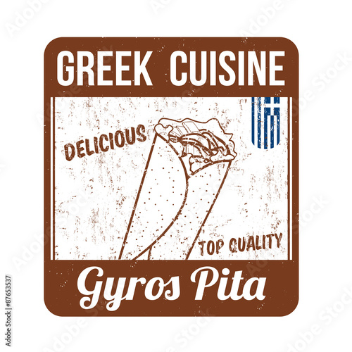 Gyros pita stamp