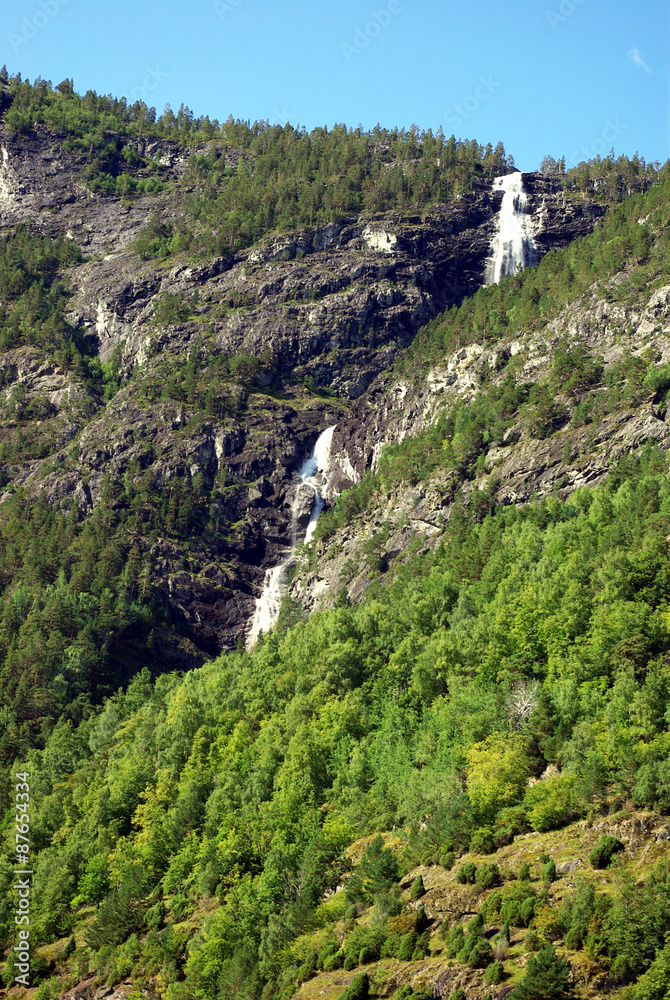 Waterfalls Norway big and small. Pure cold water.

