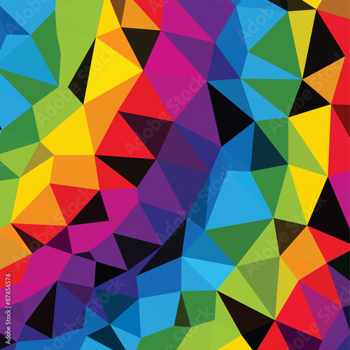 Colorful Triangles Pattern background. Clip-art