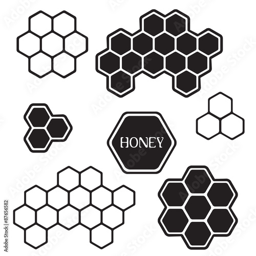 Honeycomb silhouette tags
