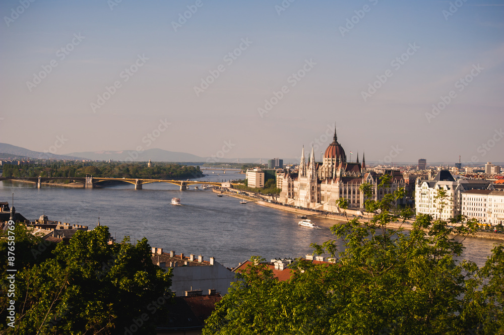 Bratislava, Slovakia - Panoramic View on city over the river