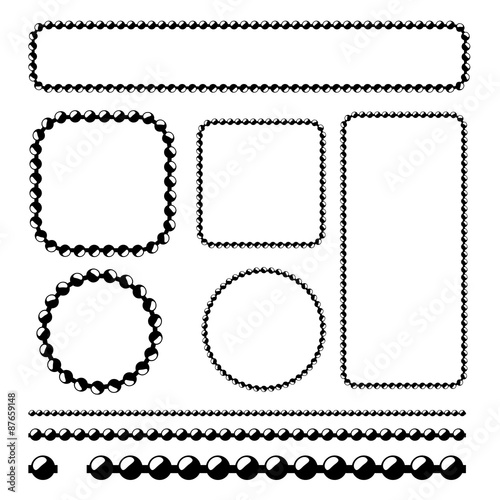 Ball chain frames